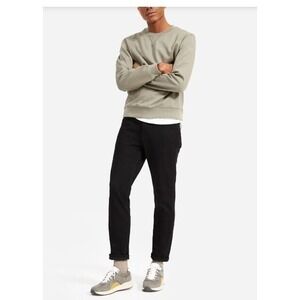 Everlane Mens Jeans 29 x 30 Black Denim Uniform Relaxed Straight Organic Cotton